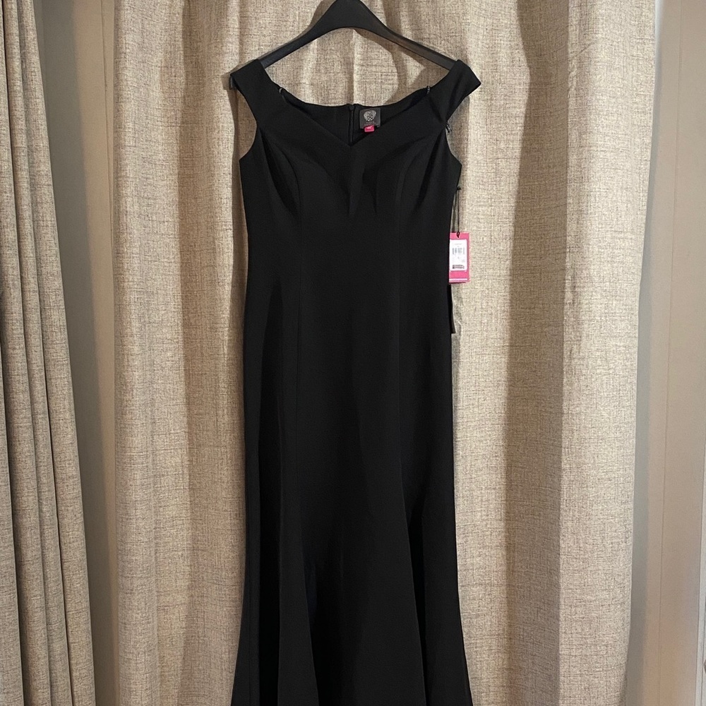 Vince Camuto Women’s Sweetheart Neckline Evening Dress Black Size 6